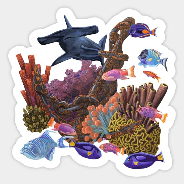 Underwater world Sticker by ruta13art